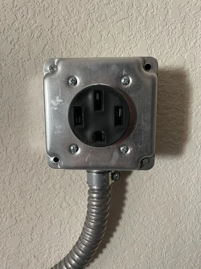 NEMA 14-50 outlet installed for Electrical Panel Upgrade in Westport